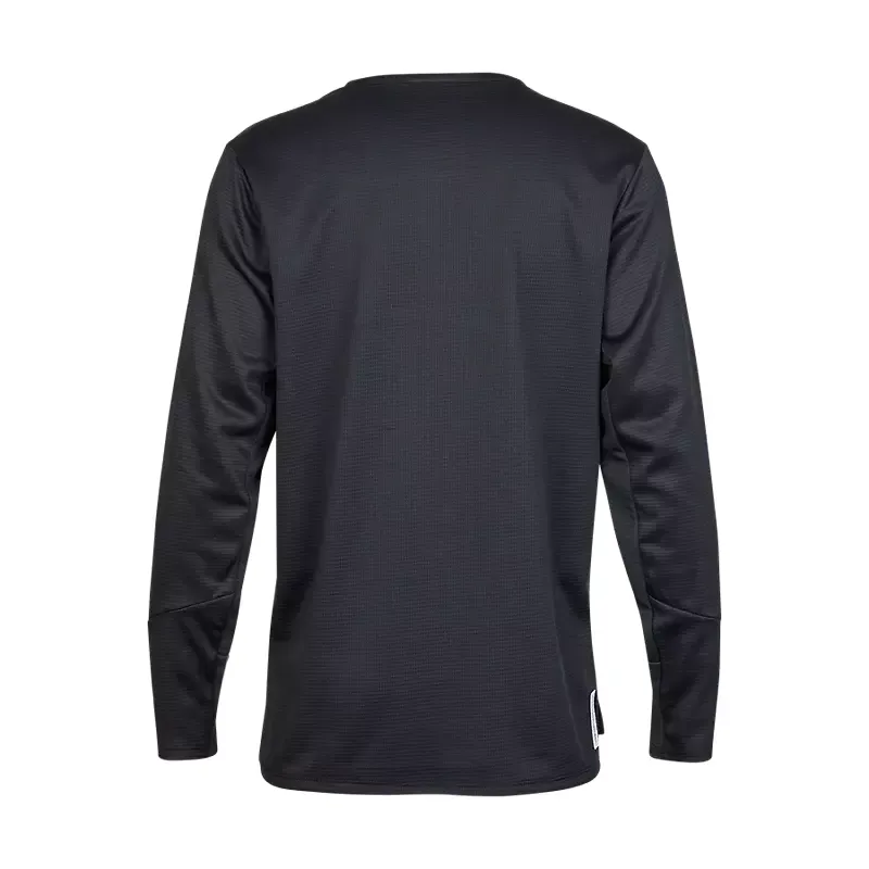 Fox Youth Defend Long Sleeve Jersey in Black-1