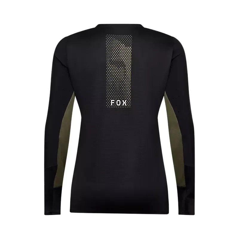 Fox Women's Defend Park Long Sleeve Jersey in Black-1