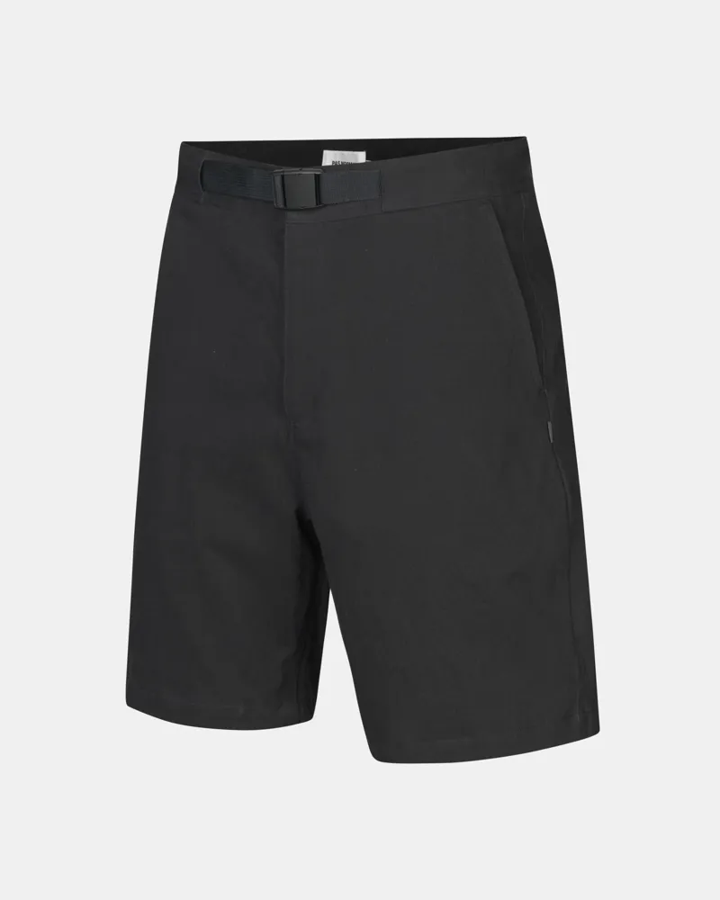 Pas Normal Studios Off-Race Cotton Twill Shorts  Black-2