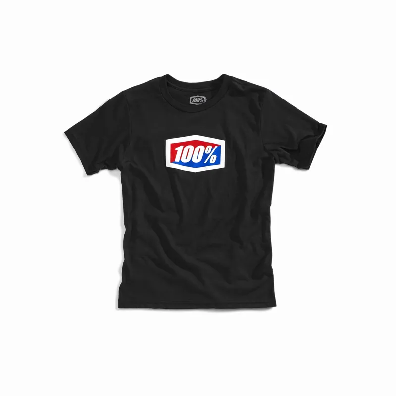 100% Official Youth T-Shirt in Black