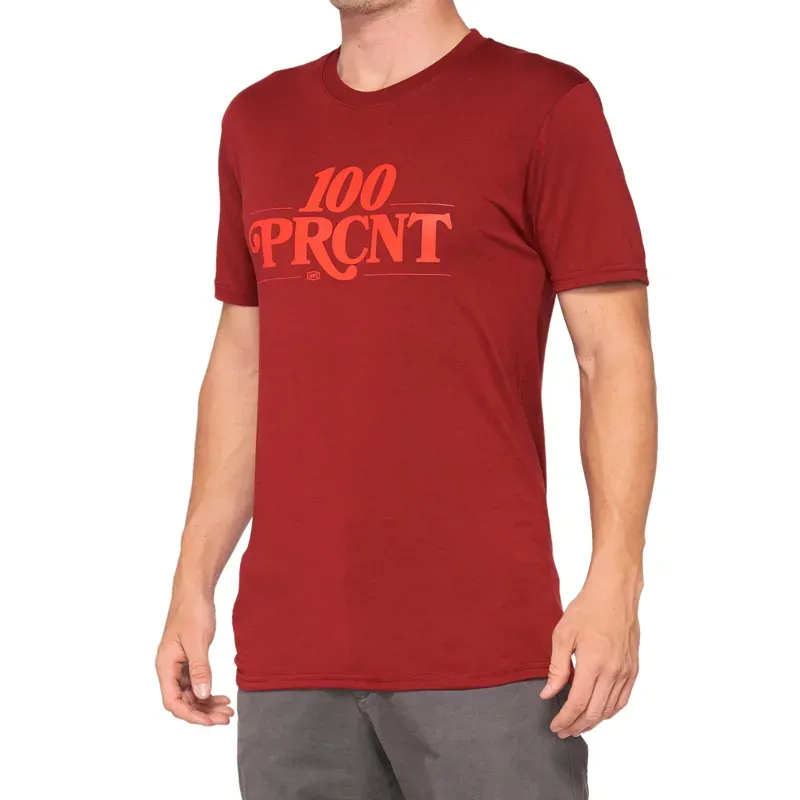 100% Searles Tech T-Shirt in Brick