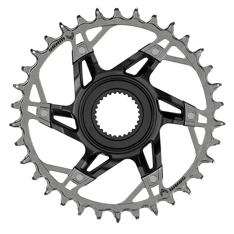 SRAM Bosch DU38 T-Type 36-hole 12-speed Chainring in Black/Silver