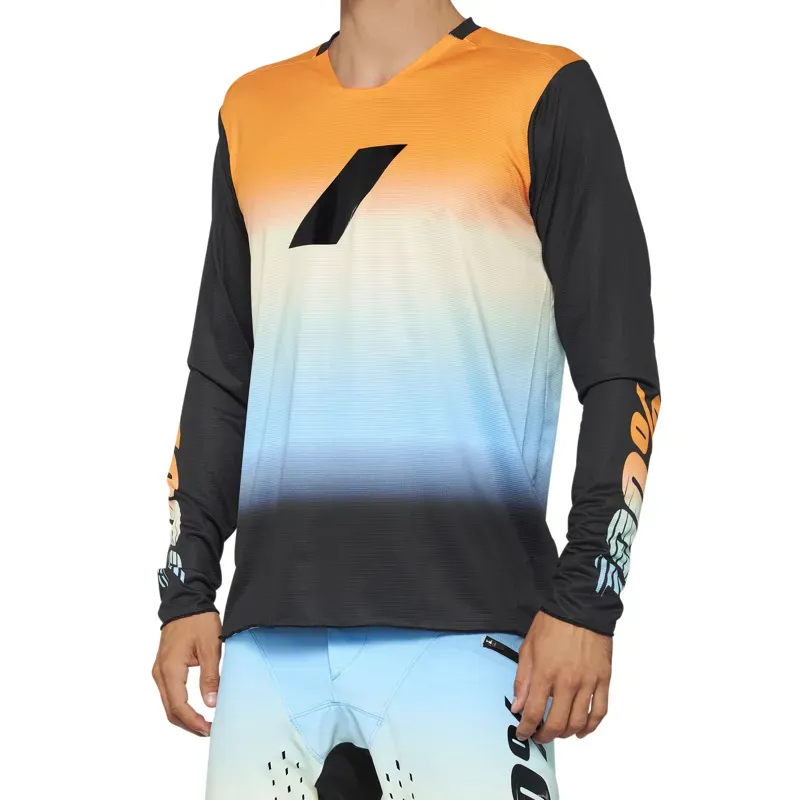 100% R-Core X Long Sleeve Limited Edition Jersey in Sunset