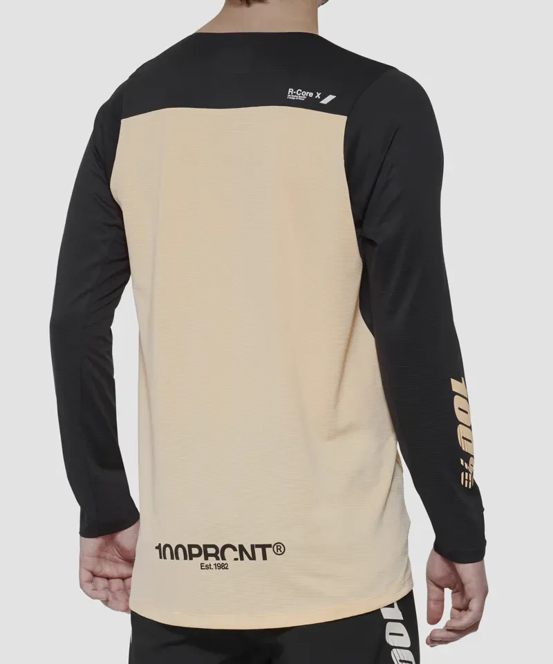 100 R-Core X Long Sleeve Jersey Black/ Peach-2