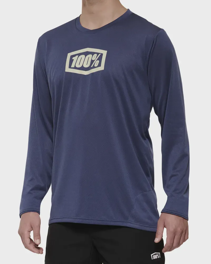 100 Ridecamp Long Sleeve Jersey Indigo-1