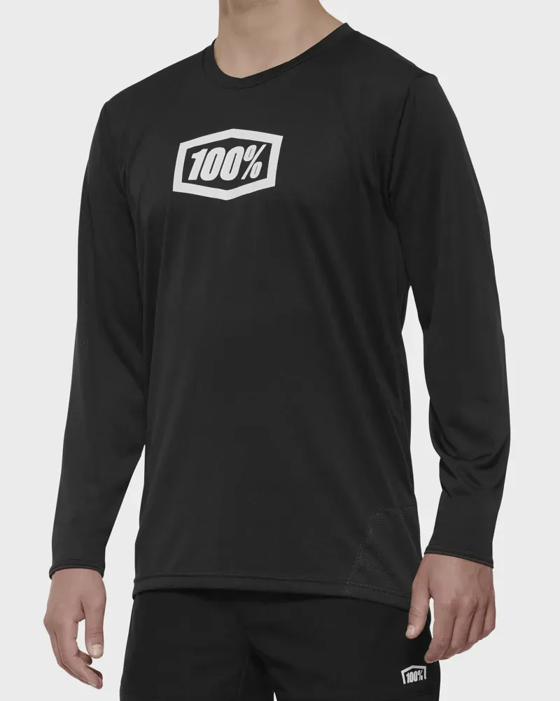 100 Ridecamp Long Sleeve Jersey Black-1