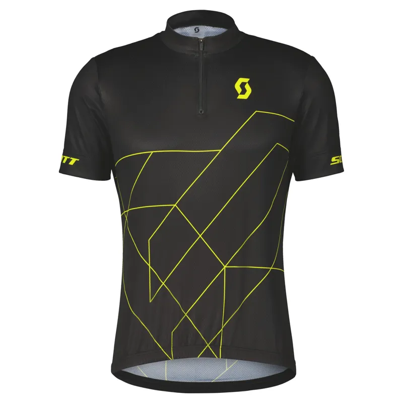 Scott RC Team 20 SS Shirt in Black/Sulphur Yellow