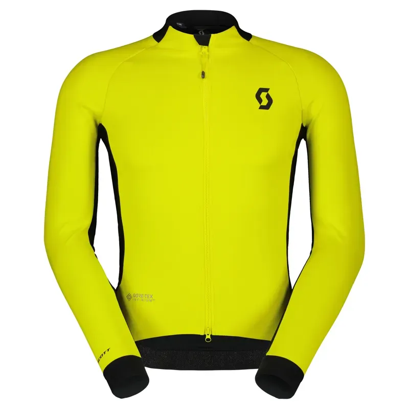 Scott RC Pro Warm GoreTEX Wind Stopper Men's Jacket In Sulphur Yellow/Black