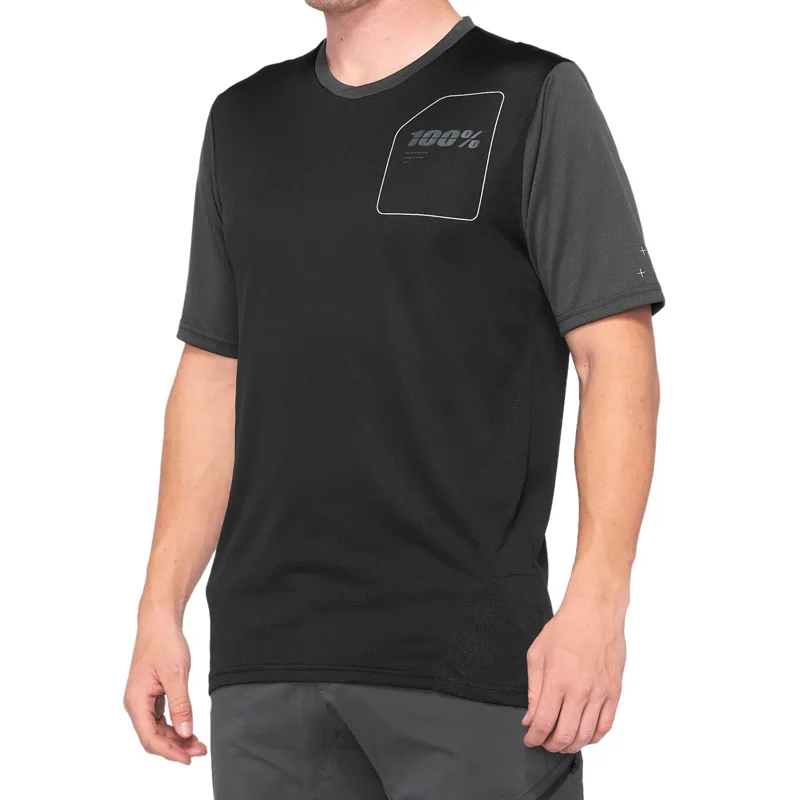 100% Ridecamp Jersey in Charcoal/Black