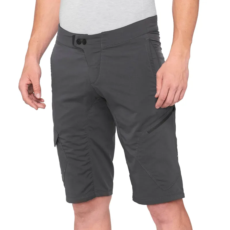100% Ridecamp Shorts in Charcoal