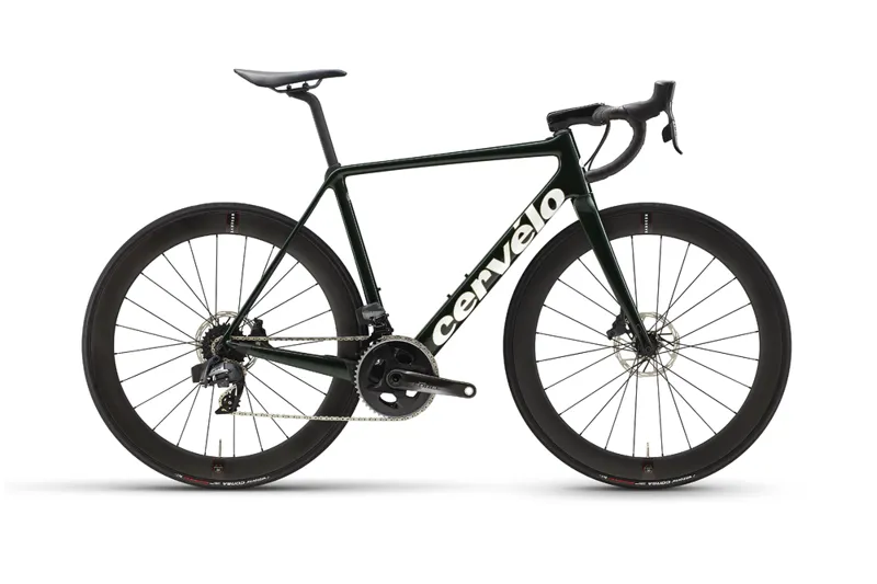 2021 Cervelo R5 Force eTap AXS Green Gold White Carbon Road Bike
