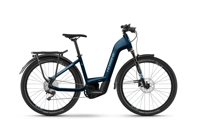 Haibike Trekking 8 LOW Hybrid Electric Bike Bosch Perf. CX Royal Blue-1