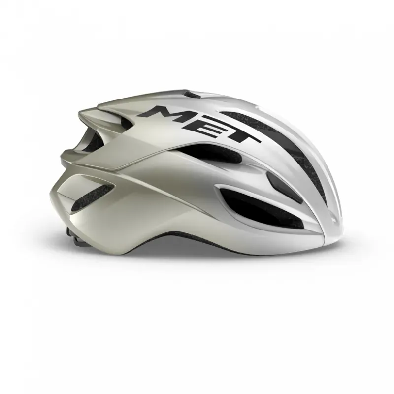 MET Rivale Silver/Grey Helmet-1