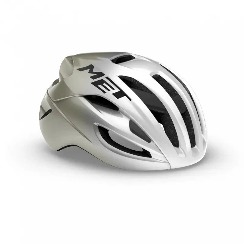 MET Rivale Silver/Grey Helmet