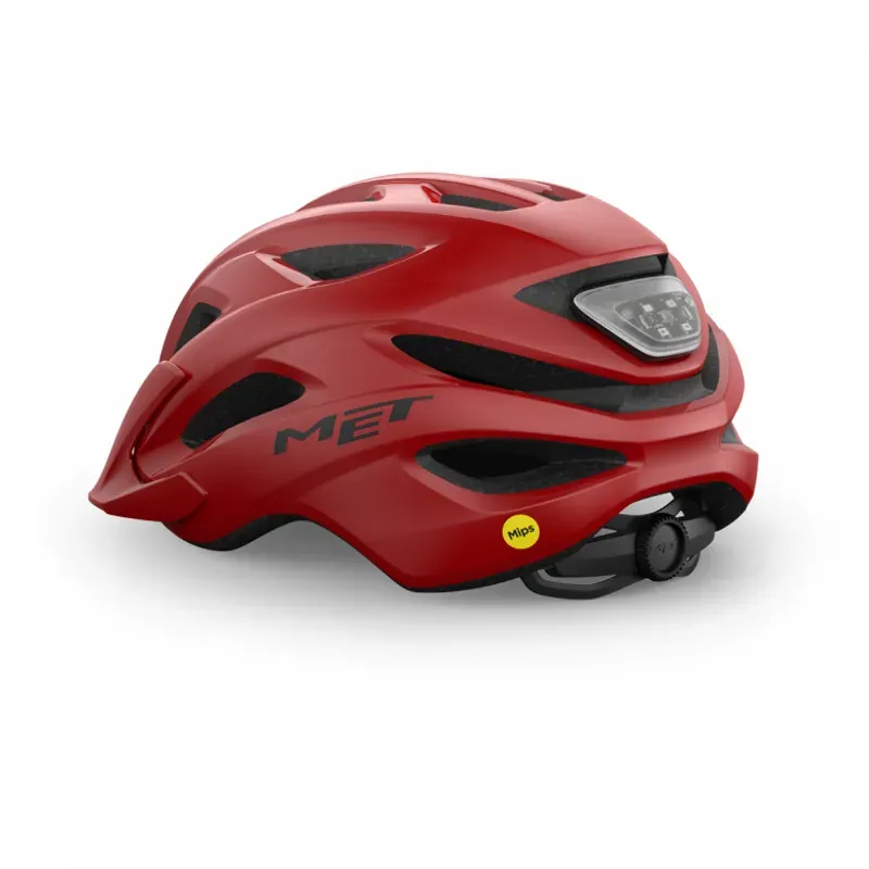 Met Crossover Mips Uni Helmet in Red-2
