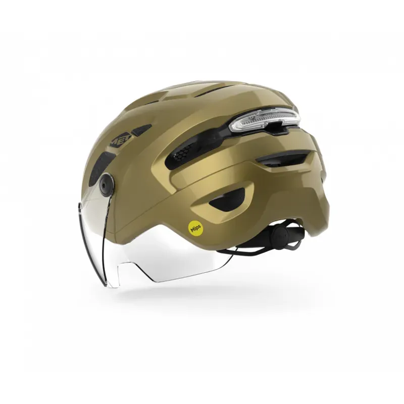 Met Intercity Gold Helmet-2