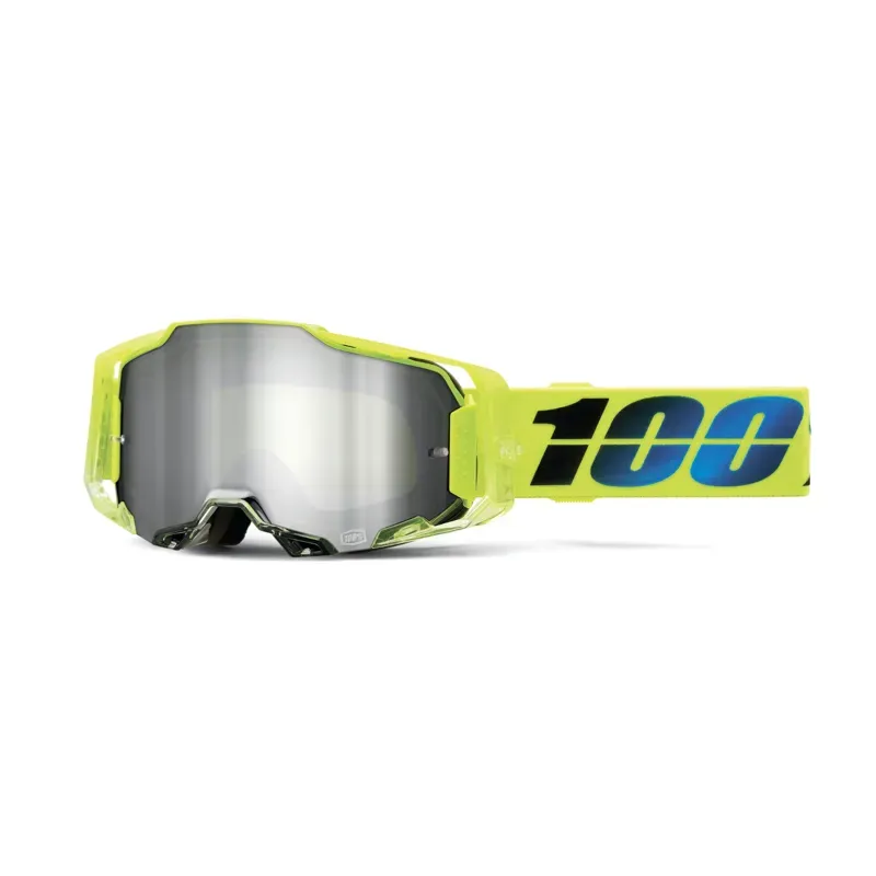 100% Armega Mirror Silver Flash Lens Goggles in Koropi
