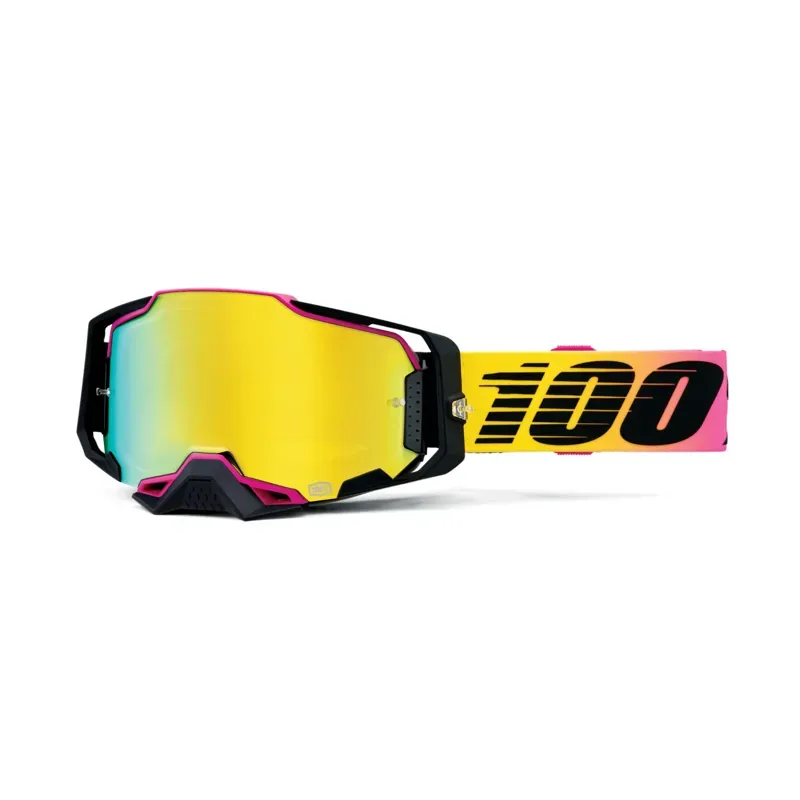 100% Armega Mirror Gold Lens Goggles in 91