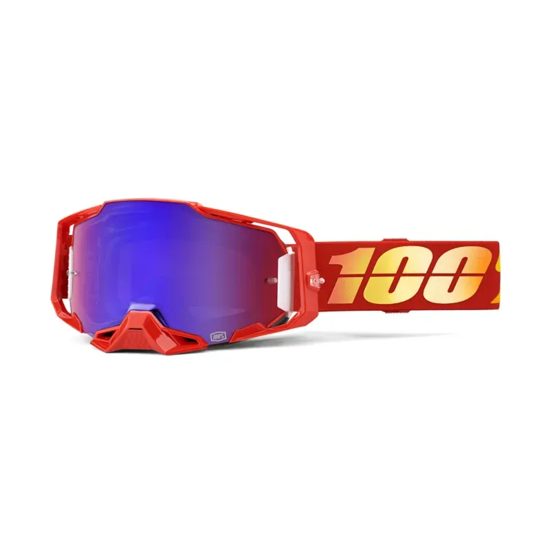 100% Armega Mirror Red/Blue Lens Goggles in Nuketown