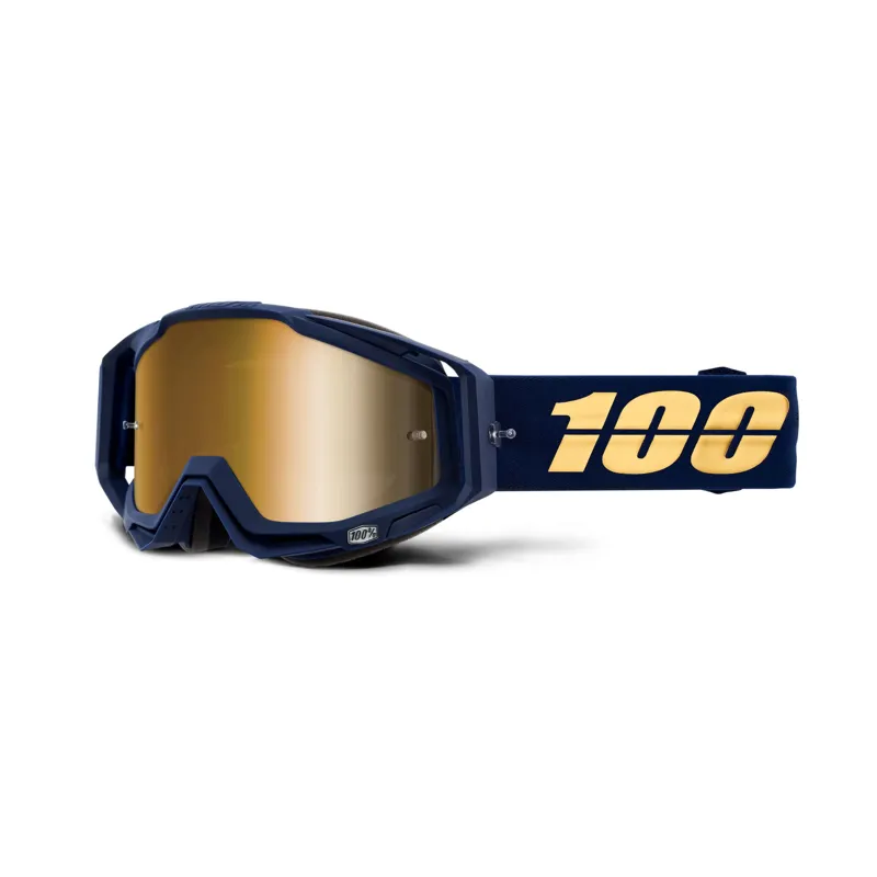 100 Racecraft Goggles / True Gold Mirror Lens Bakken