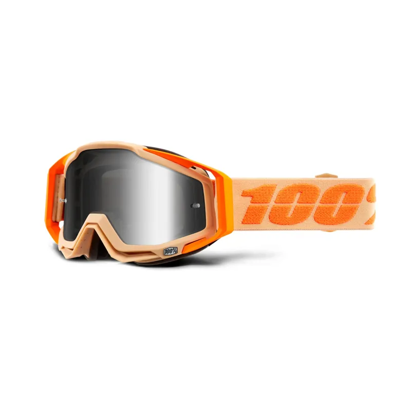 100 Racecraft Goggles / Silver Mirror Lens Sahara