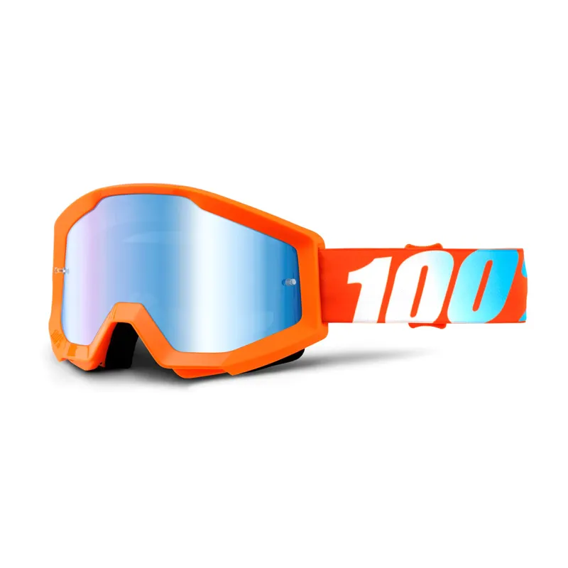 100 Strata Junior Goggles / Blue Mirror Lens Orange