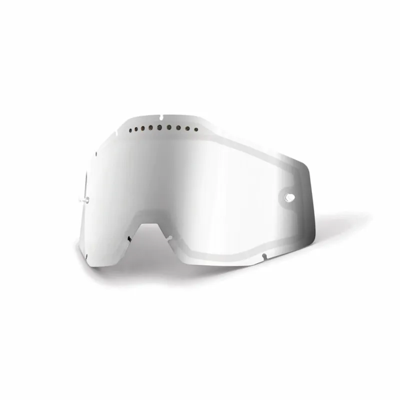 100% Accuri/Racecraft/Strata Vented Dual Pane Lens in Silver Mirror