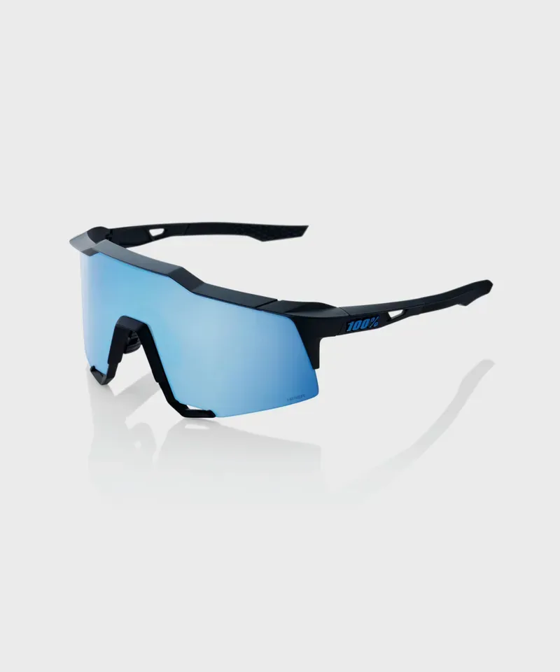 100 Speedcraft Glasses - Mirror Lens Black/ HiPER Blue Muilayer