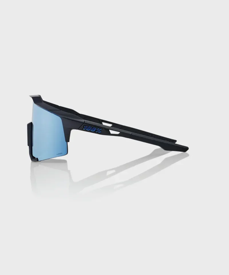 100 Speedcraft Glasses - Mirror Lens Black/ HiPER Blue Muilayer-2