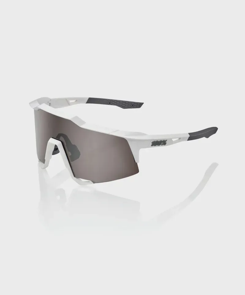 100 Speedcraft Glasses - Mirror Lens White/ HiPER Silver