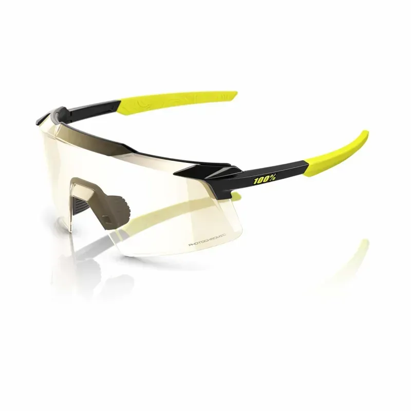 100% Aerocraft Glasses In Gloss Metallic Black/Gold Mirror Photochromic Lens