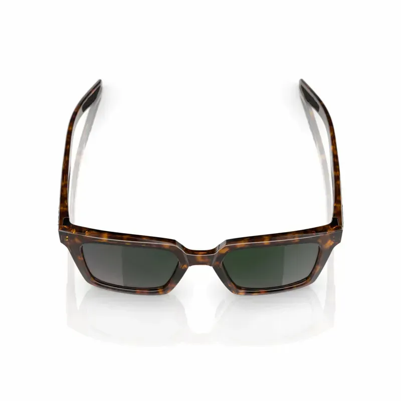 100% Erba Glasses In Gloss Havana/Grey Green Lens-3