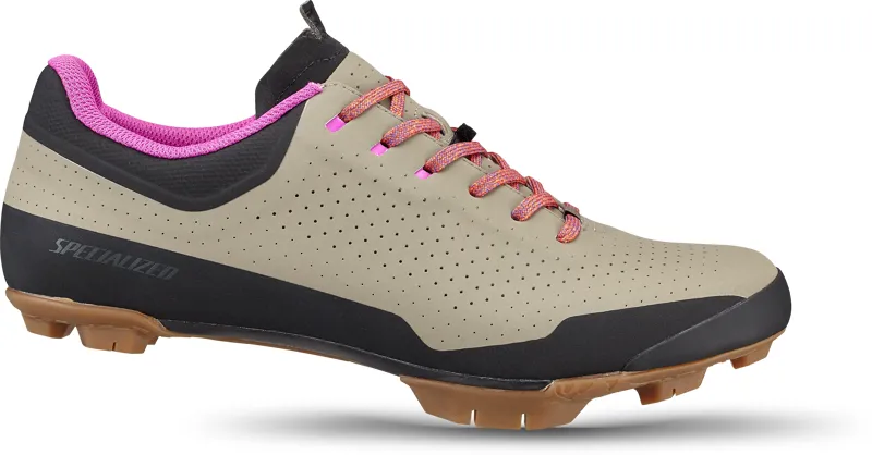 Specialized Recon ADV MTB Shoes in Taupe/Dark Moss Green/Fiery Red/Purple Orchid