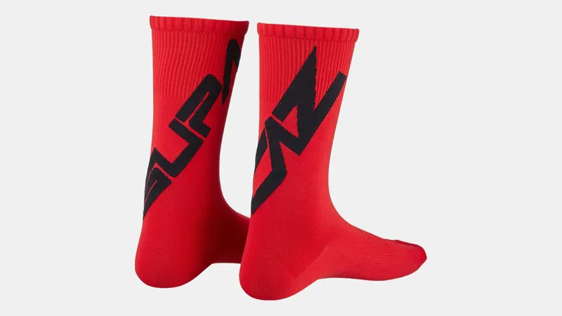 Supacaz SupaSox Twisted Sock Black/Red