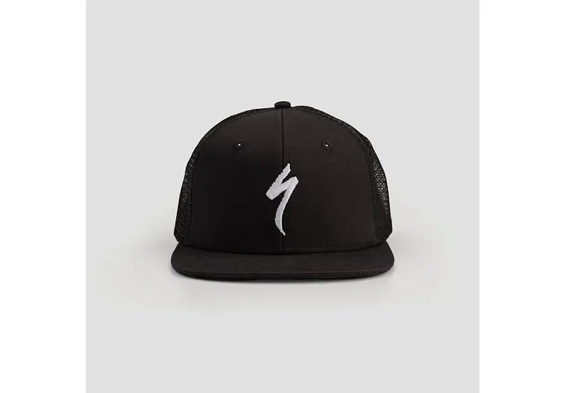 Specialized Trucker Hat in Black/White S Logo