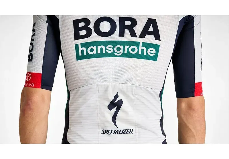 Red Bull - BORA - Hansgrohe Short Sleeve Race Jersey Blue/White-6