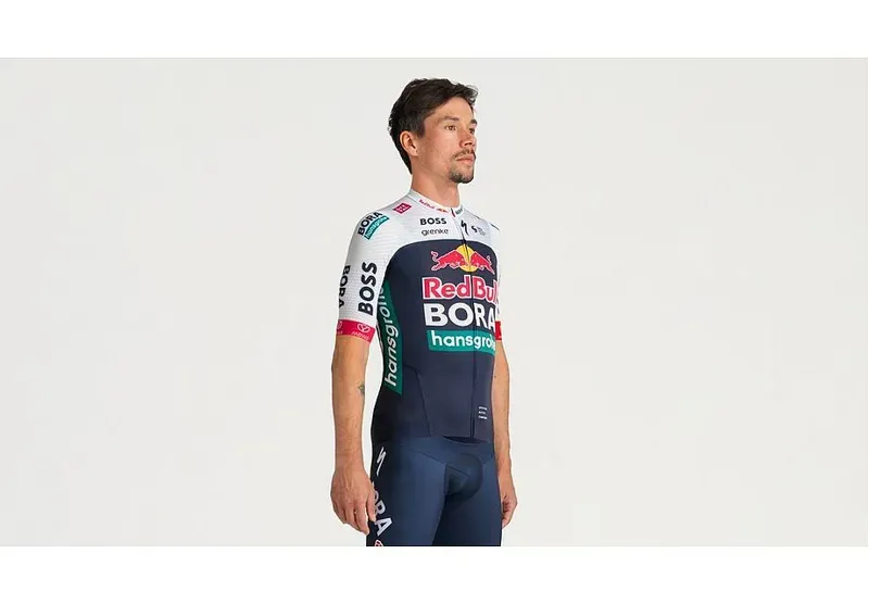 Red Bull - BORA - Hansgrohe Short Sleeve Race Jersey Blue/White-3