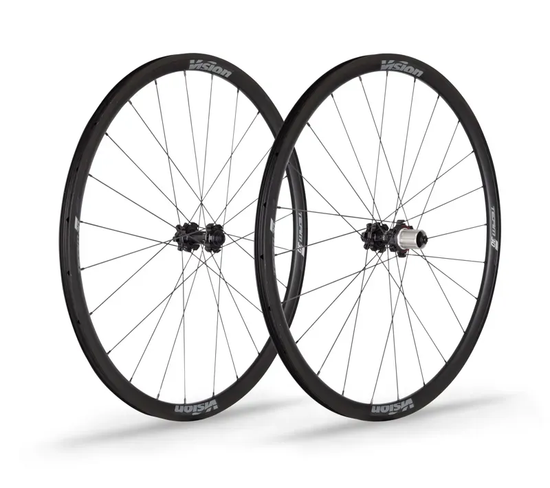 Vision Team 30 Disc Road Wheelset Centrelock In Black