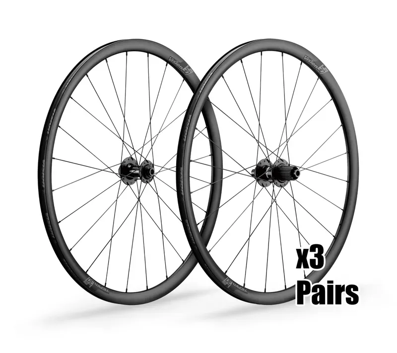 Vision Team 30 TC Disc Road Wheelsets x3 Pairs tubeless ready