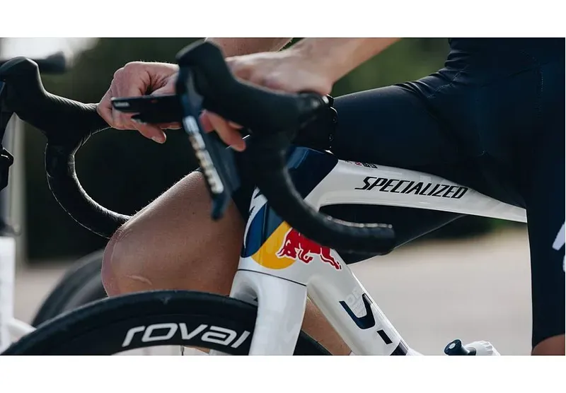 Specialized S-Works Tarmac SL8 Team Frameset: Red Bull - BORA - Hansgrohe Red Bull Bora White-5