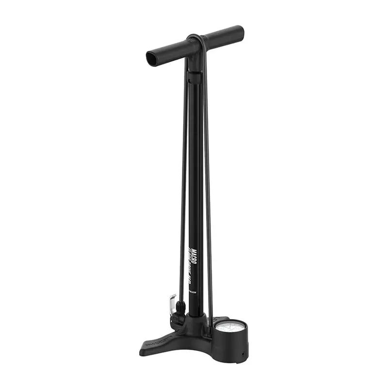 Lezyne Macro Floor Drive 220-psi Dual Valve Head Floor Pump in Black
