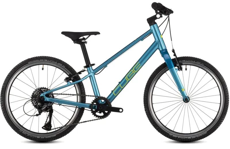 Cube Numove 200 Kids Bike In Blue/Lime