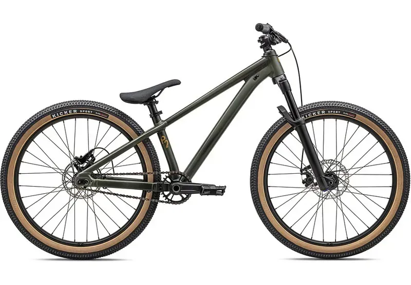 Specialized P.2 24in Dirt Jump Bike in Dark Moss Overspray/Oak Green/Harvest Gold