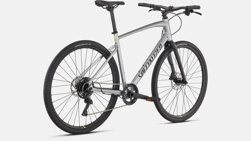 Specialized Sirrus X 3.0 Hybrid Bike in Silver/Ice Yellow/Black-2
