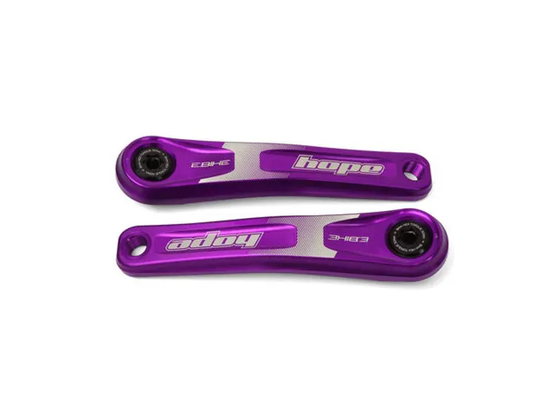 Hope E-Bike 155mm Narrow Crankset in Purple