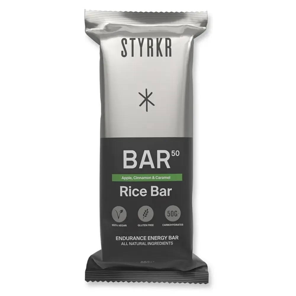 Js Cycles Styrkr STYRKR - BAR50 Apple Cinnamon and Caramel Energy Bar Single | Free delivery over £50 & Cycle Scheme available.
