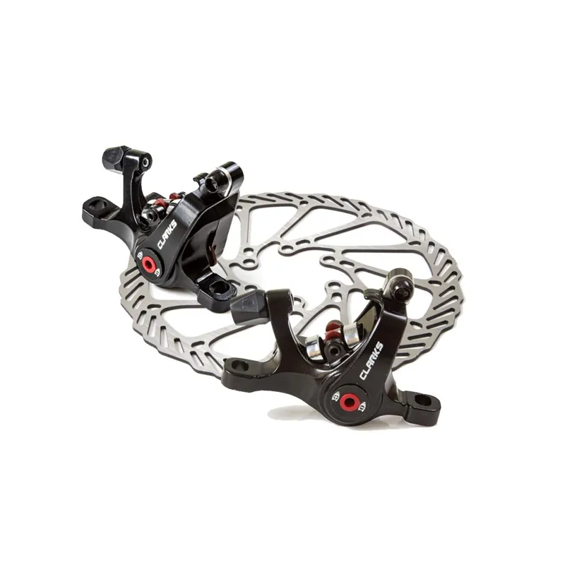 Clarks F160 and R160 Dual Piston IS Brakes Set in Black