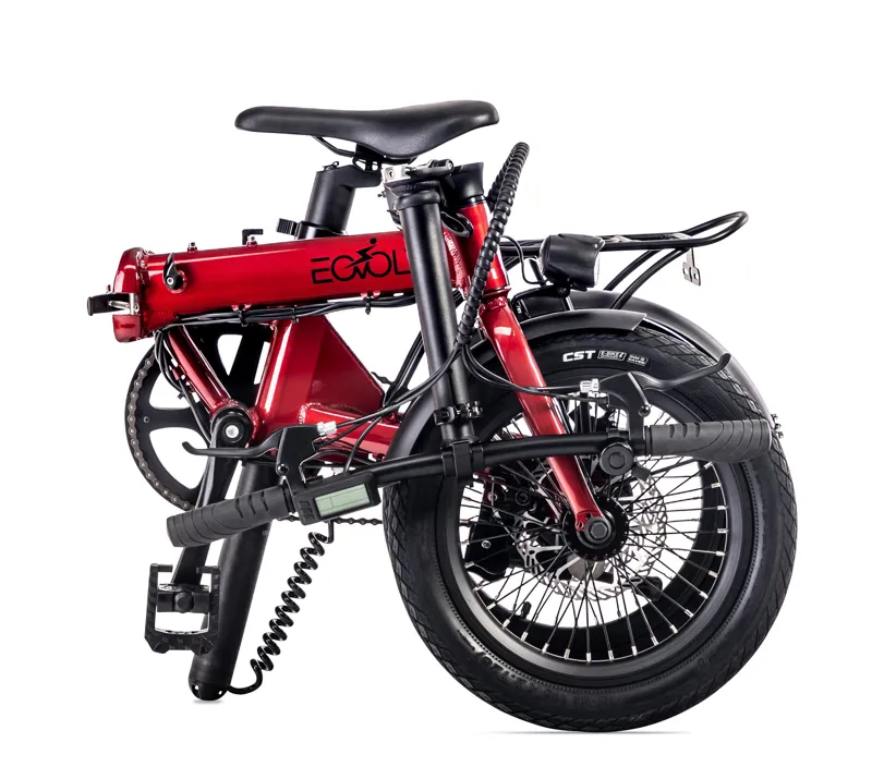 Eovolt City One 16Inch Folding Electric Bike - Red-1