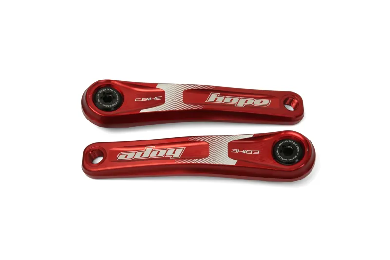 2020 Hope E-Bike Crankset - 165mm in red
