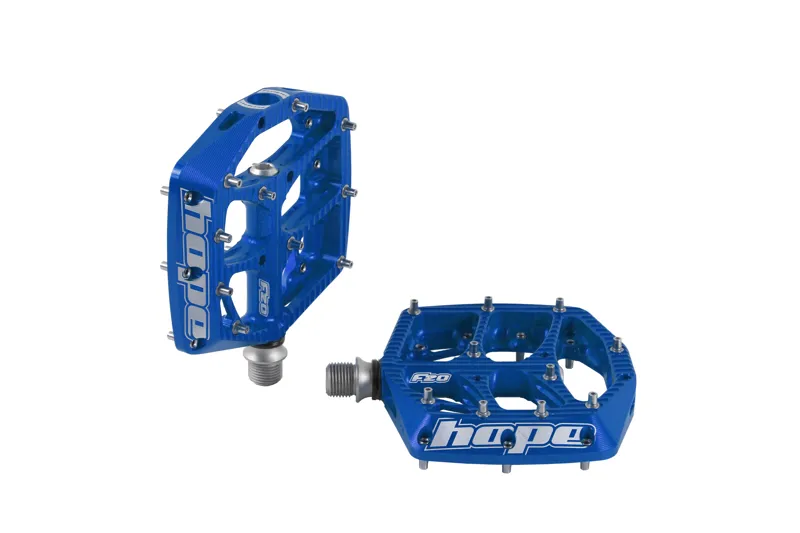 Hope F20 pedals in blue